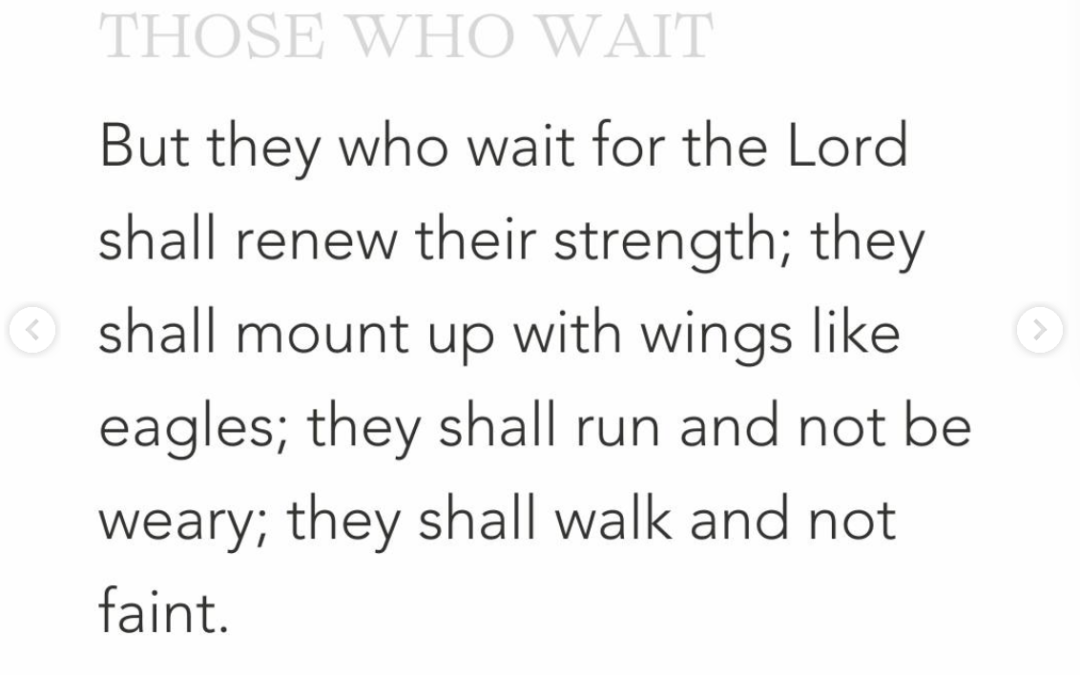 The God Who Comes to Those Who Wait